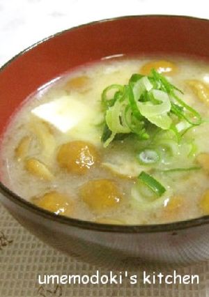 とろ～り★ナメコの味噌汁-レシピのメイン写真