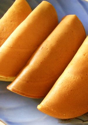 ホットケーキMIXで【甘い求肥の和菓子】-レシピのメイン写真