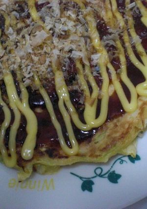 ふわふわ豆腐入りヘルシーお好み焼き♪-レシピのメイン写真