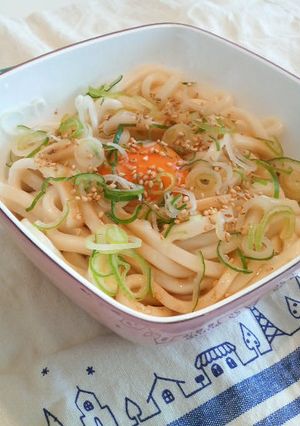 私のお気に入り！ごま香る"釜玉うどん"-レシピのメイン写真