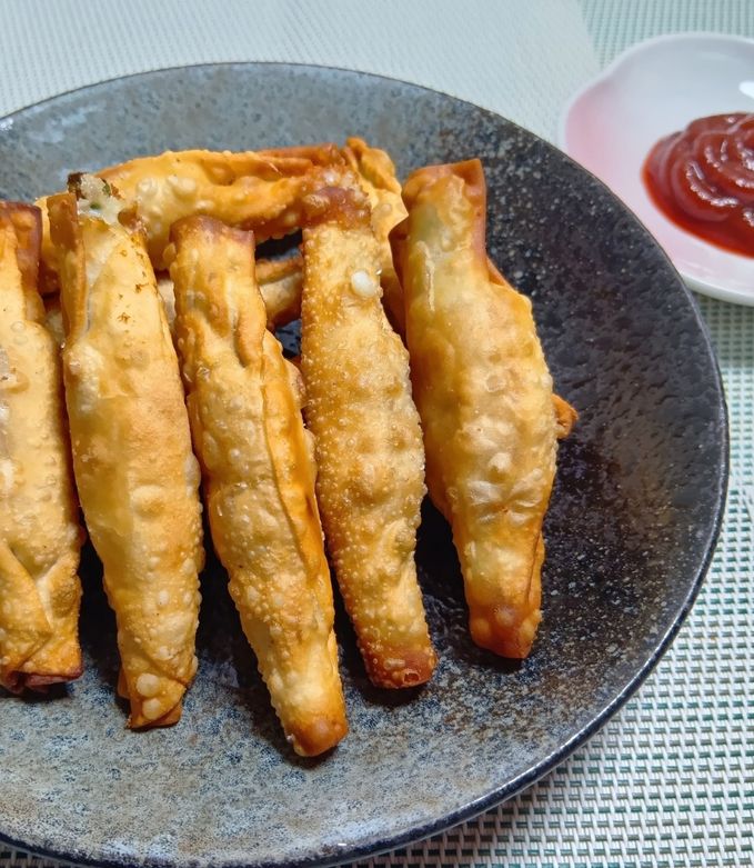 餃子の皮で❣アスパラばらチーズ揚げ-レシピのメイン写真