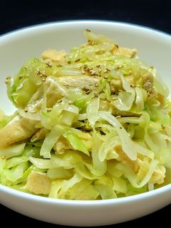 キャベツと揚げの20秒煮びたし-レシピのメイン写真