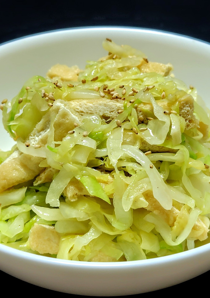 キャベツと揚げの20秒煮びたし-レシピのメイン写真