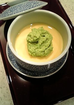 料亭みたい？？簡単枝豆の冷やし茶碗蒸し-レシピのメイン写真