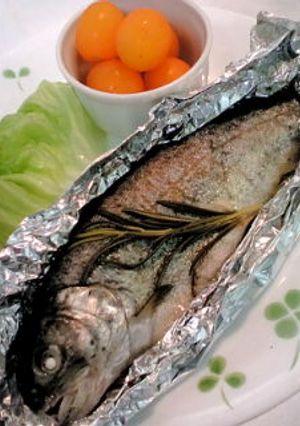 にじますの香草ホイル焼き-レシピのメイン写真