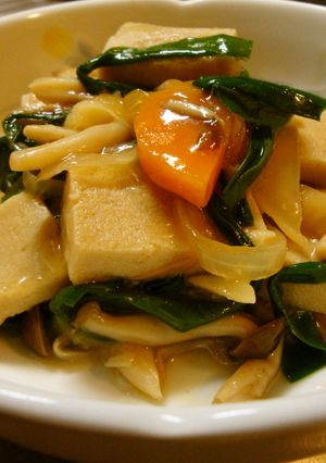 高野豆腐の野菜あんかけ煮-レシピのメイン写真