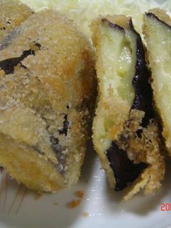 茄子のチーズはさみ揚げ-レシピのメイン写真