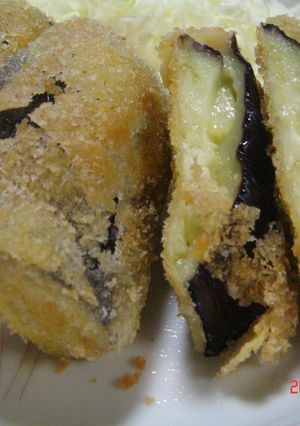 茄子のチーズはさみ揚げ-レシピのメイン写真