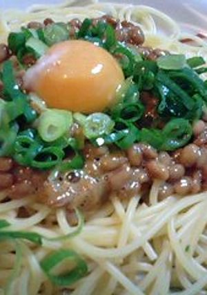超特急！納豆スパゲッティ-レシピのメイン写真