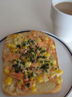 鮭コーンマヨトースト-レシピのメイン写真