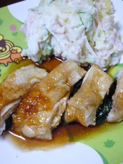 鶏むね肉のほうれん草ロール-レシピのメイン写真