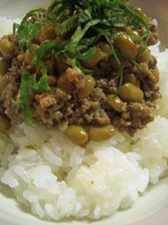 納豆ひき肉丼-レシピのメイン写真
