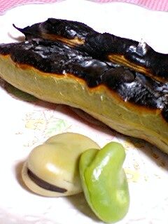 洗い物ゼロ♪ホクホクの甘い焼きそら豆♡-レシピのメイン写真