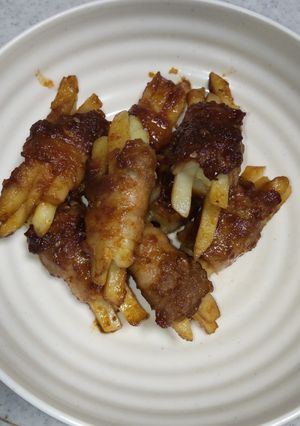 豚バラ肉巻きポテト-レシピのメイン写真