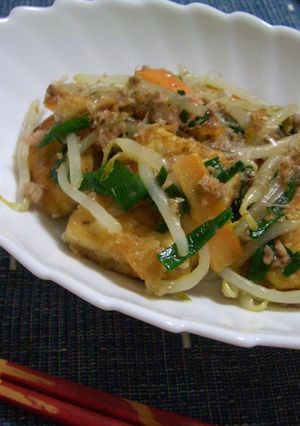 揚げ豆腐のチャンプルー風-レシピのメイン写真