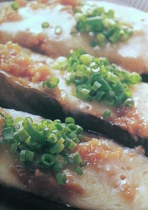 ナスの鶏味噌チーズ焼き-レシピのメイン写真