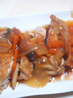 パリパリチキンの甘酢あんかけ-レシピのメイン写真