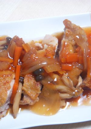 パリパリチキンの甘酢あんかけ-レシピのメイン写真