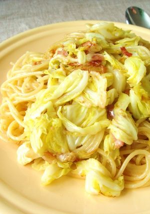 チーズがとろ～り♪キャベツのパスタ-レシピのメイン写真