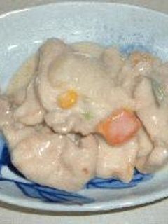 残りシチューで一品!鶏のクリーム煮-レシピのメイン写真