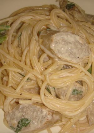 イタリアンソーセージとバジルのパスタ♪-レシピのメイン写真