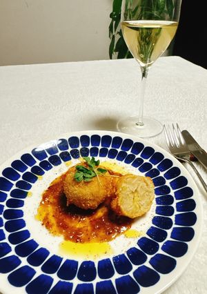 蕎麦コロッケ・カレーソース添え-レシピのメイン写真