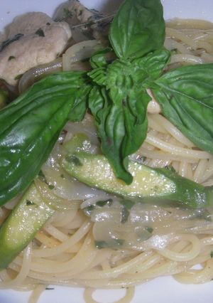 スパゲティー（チキンレモンハーブ）-レシピのメイン写真
