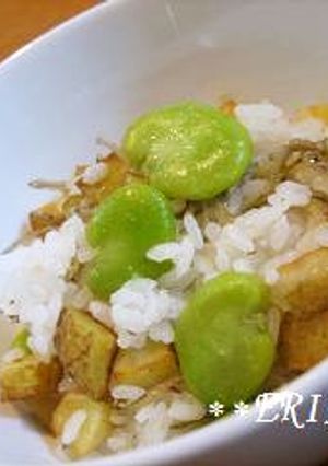 そら豆と新じゃがのバターしょうがごはん♪-レシピのメイン写真