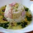 アボガドとハムのトロ~リ玉子スープご飯