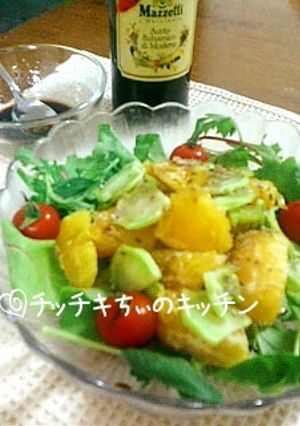 オレガノ風味オレンジサラダ❤ちょっとエコ-レシピのメイン写真