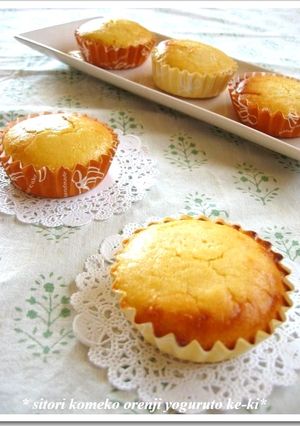 しっとり米粉のオレンジヨーグルトケーキ❤-レシピのメイン写真