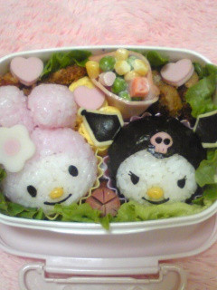 マイメロ&クロミちゃん★キャラ弁-レシピのメイン写真