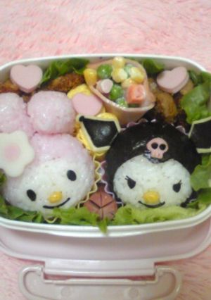 マイメロ＆クロミちゃん★キャラ弁-レシピのメイン写真