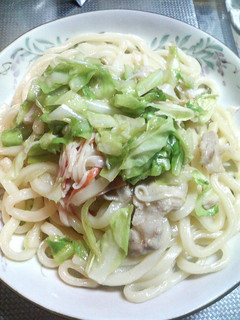あっさりと。しょうゆ焼きうどん^^-レシピのメイン写真