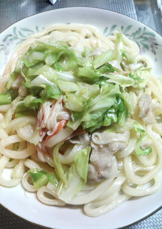 あっさりと。しょうゆ焼きうどん＾＾-レシピのメイン写真