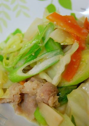 キャベツと豚バラの味噌炒め☆-レシピのメイン写真