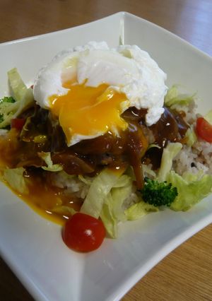 ハヤシでロコモコ丼-レシピのメイン写真