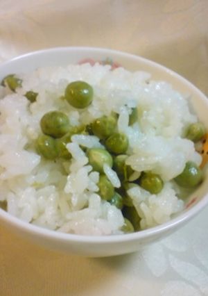 鮮やかグリーンの豆ご飯-レシピのメイン写真