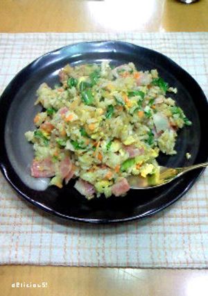 セロリの葉とレタスたっぷり旨っ！な炒飯-レシピのメイン写真