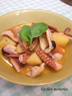 タコとじゃがいものトマト煮-レシピのメイン写真