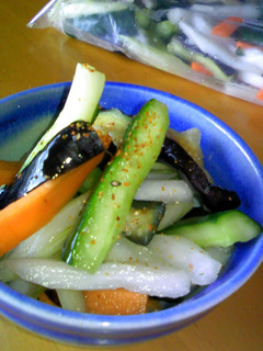 夏野菜の漬物*あっさり塩味-レシピのメイン写真