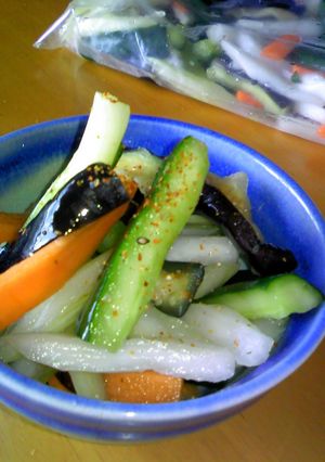 夏野菜の漬物＊あっさり塩味-レシピのメイン写真