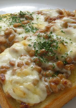 納豆＆チーズトースト-レシピのメイン写真