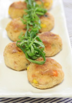 おからボールのめんつゆバター焼き-レシピのメイン写真