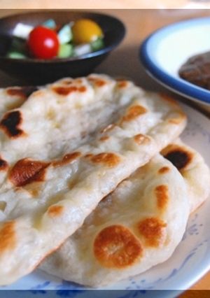 カレーのおともに。HBで簡単ナン-レシピのメイン写真