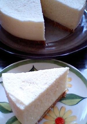 卵白消費☆ふわふわレア豆腐ケーキ♪-レシピのメイン写真
