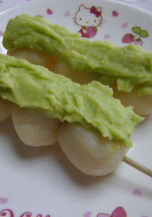 そら豆餡で☆やわらか~豆腐団子♪-レシピのメイン写真