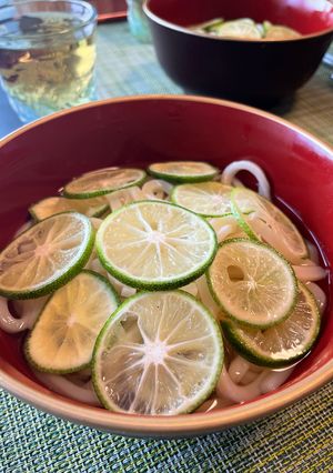 【出汁たっぷり】かぼすうどん-レシピのメイン写真