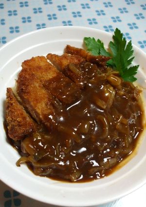 カロリーオフ♪簡単ハヤシカツ丼-レシピのメイン写真