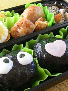 旦那に捧げる♪まっくろくろすけ弁当♪-レシピのメイン写真
